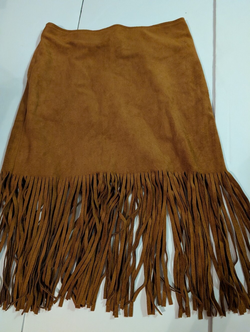 Hot & Delicious Brown Suede-Style Skirt Small